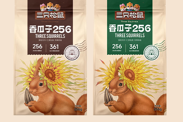 三只松鼠包裝設計